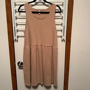 Wishlist Tan Sleeveless Dress